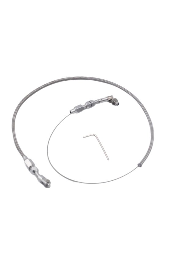 24in Braided Accelerator Throttle Cable Replacement Automotive Accessories Stainless Throttle Cable Assembly