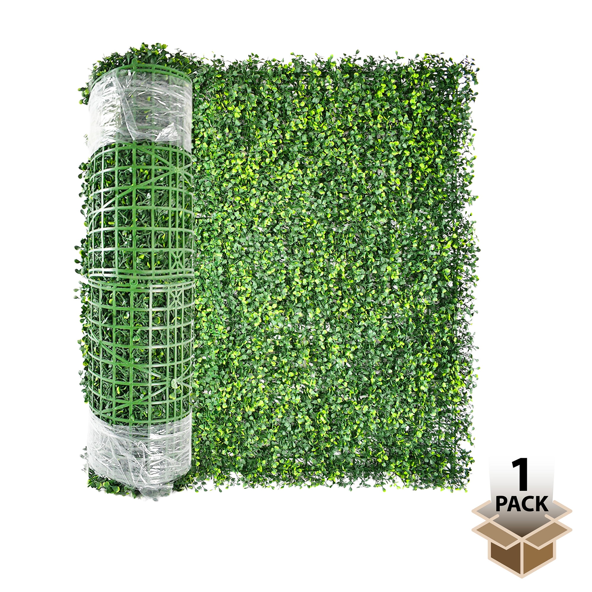 Screenguard 48in H x 8ft L Faux Green Boxwood Privacy Screen with