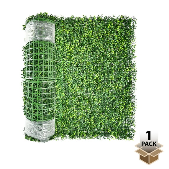 Screenguard 24in H x 8ft L Faux Green Boxwood Privacy Screen with Natural Appearance