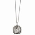 thumbnail image 1 of 24in Rhodium-plated Kelly Waters St. Florian Medal Necklace; 24 inch; for Adults and Teens; for Women and Men, 1 of 2