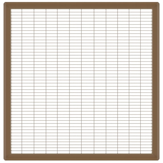24in x 24in Imperial Brown Heavy Gauge Steel Floor Grille - Heating and Cooling Air Vent