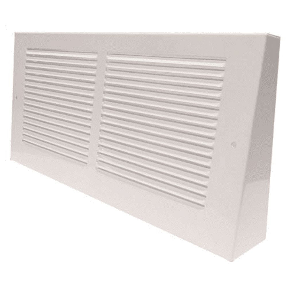24in x 8in Imperial White Steel Triangular Baseboard 2in Projection ...