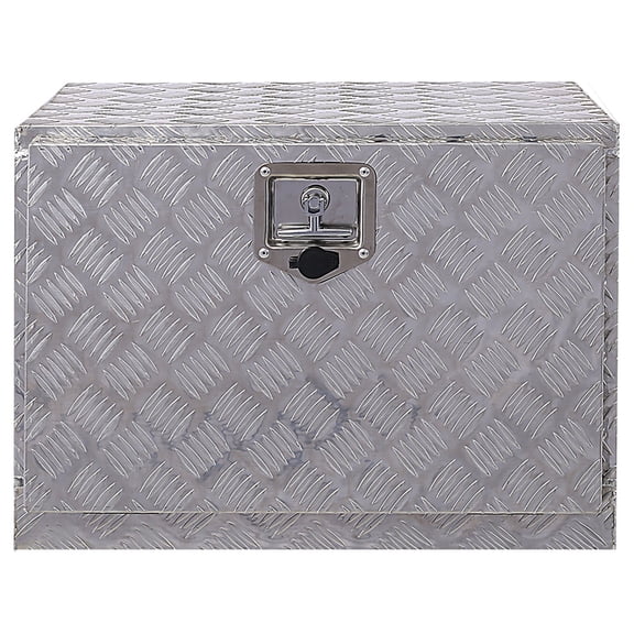 24inch Aluminum Tool Box, Heavy Duty Truck Bed Tool Box, Outdoor Trailer Pickup Storage Tool Box,RV Storage Organizer, Underbody Box W/Lock Keys