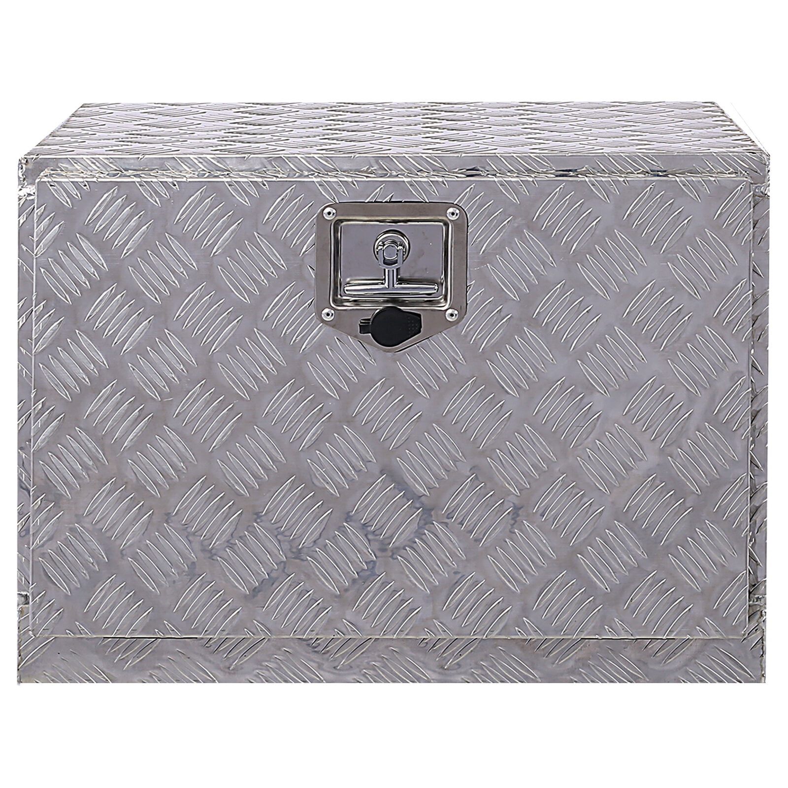, 24inch Aluminum tool box,heavy duty truck bed tool box,outdoor trailer pickup storage tool box,RV storage organizer,underbody box w/lock keys,silver, Silver ,Aluminum ,