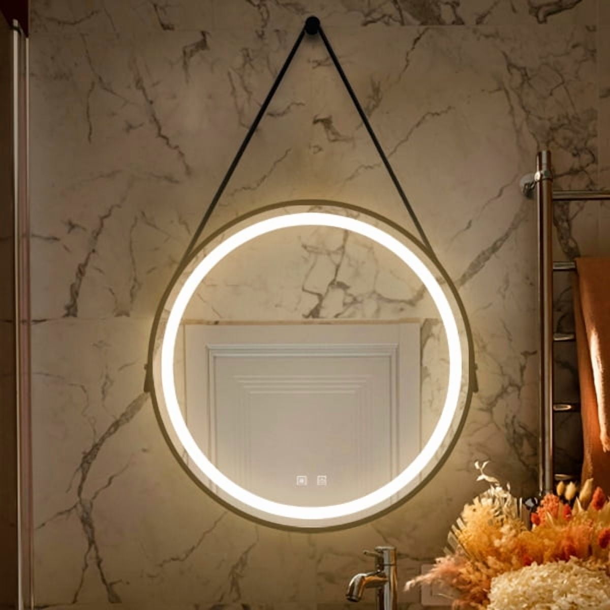 24inch Bathroom Led Classy Vanity Mirror with focused backplane,Black ...
