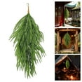 thumbnail image 1 of 24inch Christmas Teardrop Swag Artificial Pine Greenery, Pine Needle Cedar Teardrop Wreath for Front Door Wall Mantle Fireplace, Indoor Outdoor Xmas Christmas Decor for Window Corridor Stairs, 1 of 9