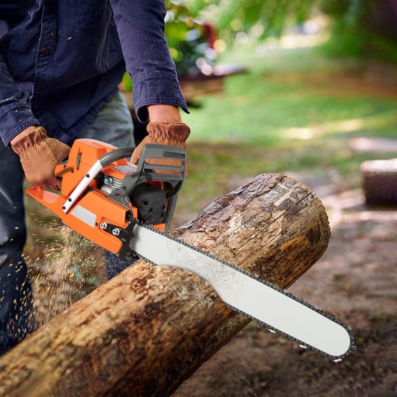 24inch Gas Chain Saw, 5.23HP 71.8CC 2-Stroke Gasoline Powered Chainsaw, Air Cooled Top Handle Gas Chainsaw Pull Start Petrol Chain Saw for Wood Cutting, Trees