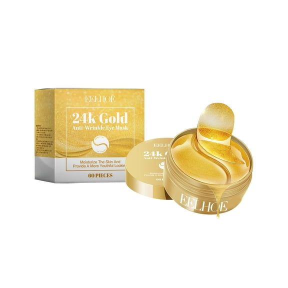 24k Gold Eye Mask 60pcs Hydrating And Nourishing Improve Eye Lines Brightening And Moisturizing Eye Skin Eye Care