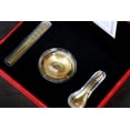 thumbnail image 1 of 24k Gold Plated Mini Chopsticks Bowl Spoon Gift Set, 1 of 5