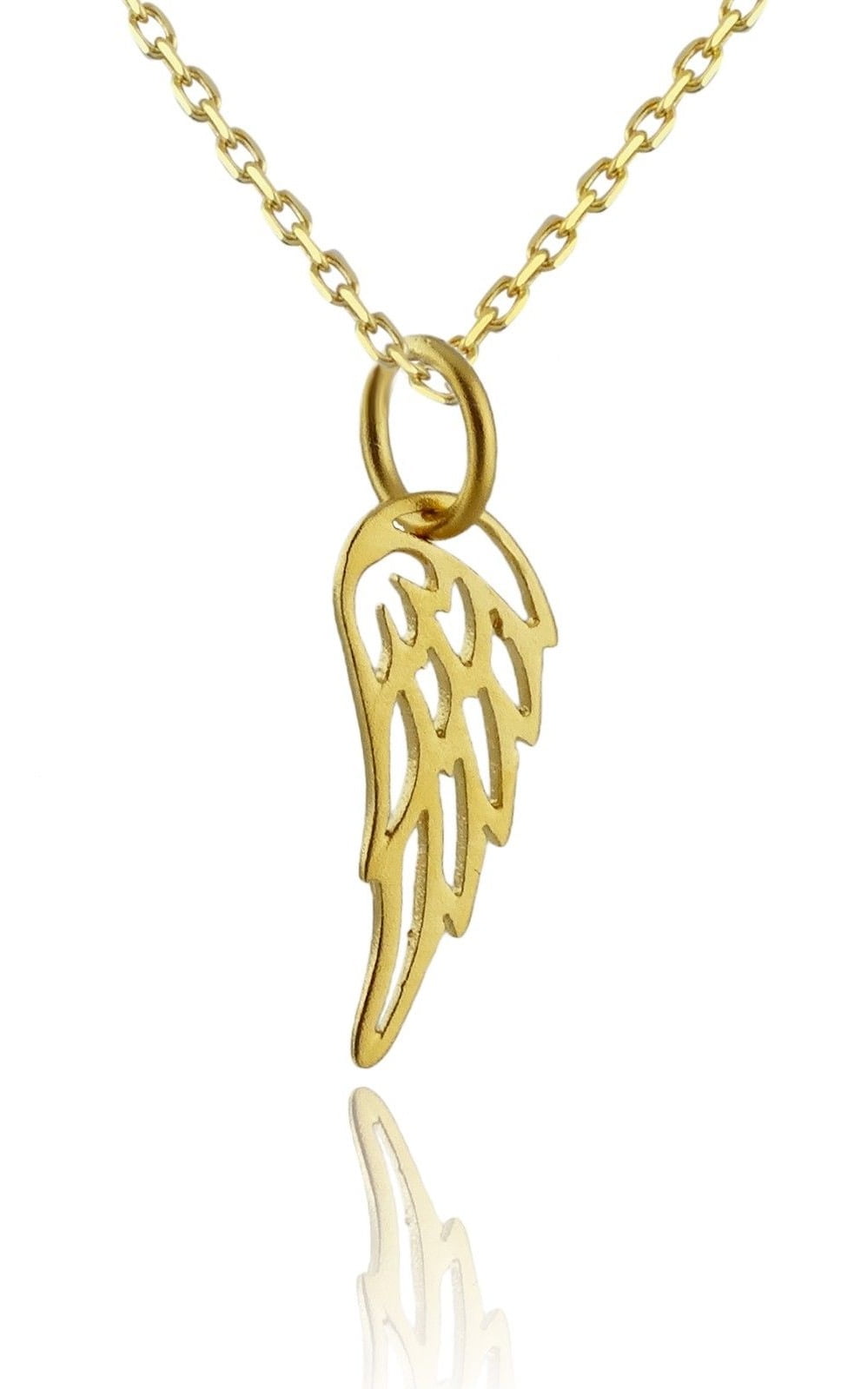 Tiny angel wing necklace deals