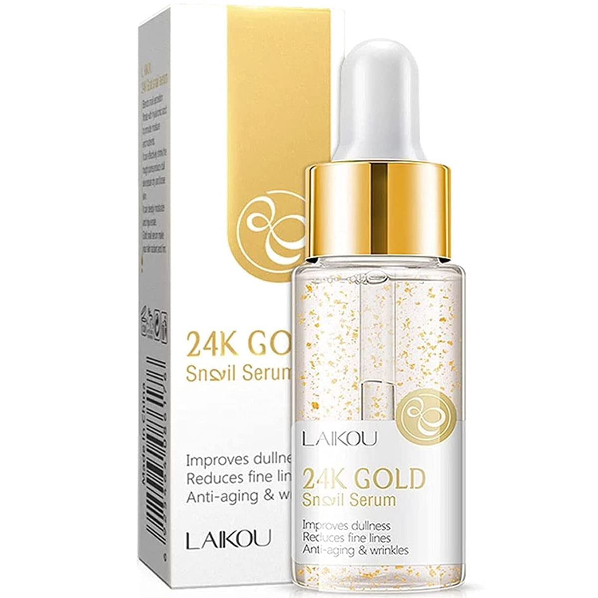 24k Gold Snail Facial Serums, Face Hyaluronic Acid Serum Moisturizing