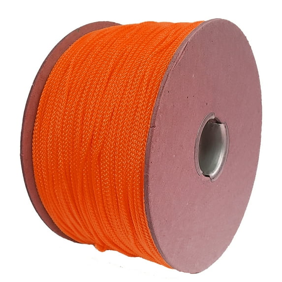 24lb. Braided Polyester Dacron Reel Line, 1 LB Spool, 675 Feet (200 Meters), Orange
