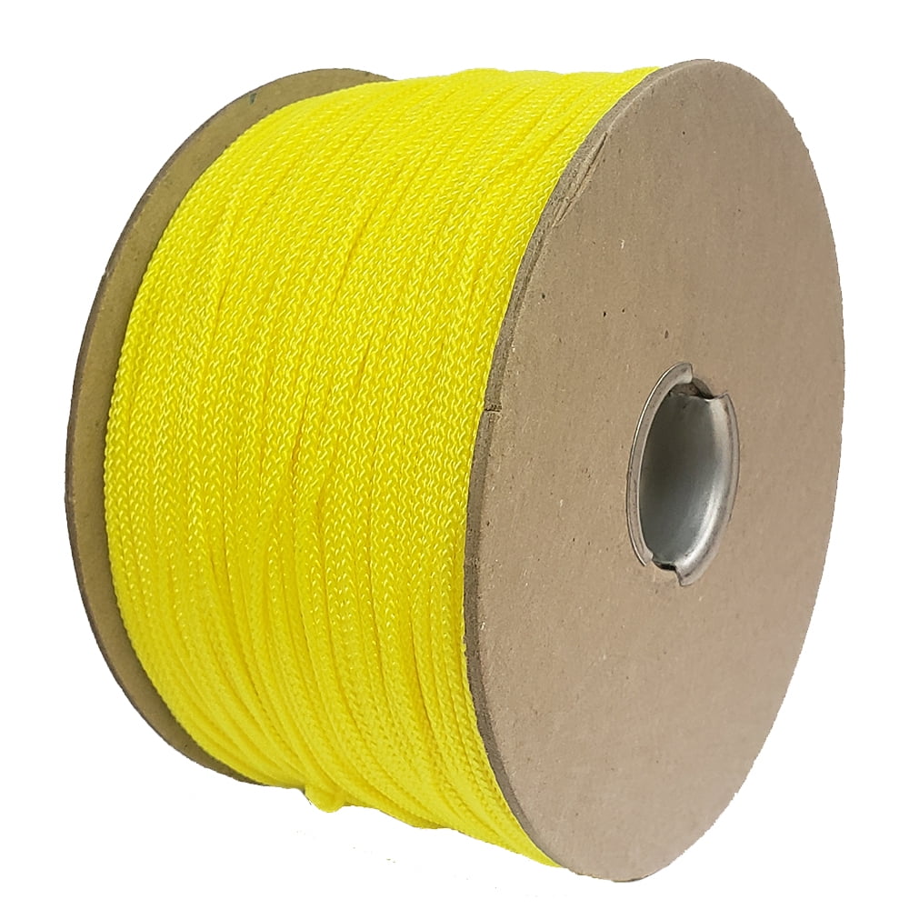 24lb. Braided Polyester Dacron Reel Line, 1 LB Spool, 675 Feet (200 Meters), Yellow