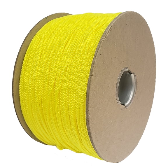 24lb. Braided Polyester Dacron Reel Line, 1 LB Spool, 675 Feet (200 Meters), Yellow