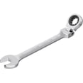 thumbnail image 1 of 24mm(15/16") Flex-Head Ratcheting Combination Wrench Metric 72 Teeth 12 Point Ratchet Box Ended and Open End Spanner Tools, Flexible Head Gear Wrench, Heat-Treated CR-V, 1 of 7