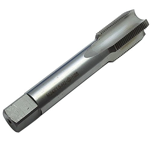 Generic M24 x 1.5mm High Speed Steel Right Hand Thread Tap, 24mm Precision Threading Tool for Workshop Maintenance and Diy Projects