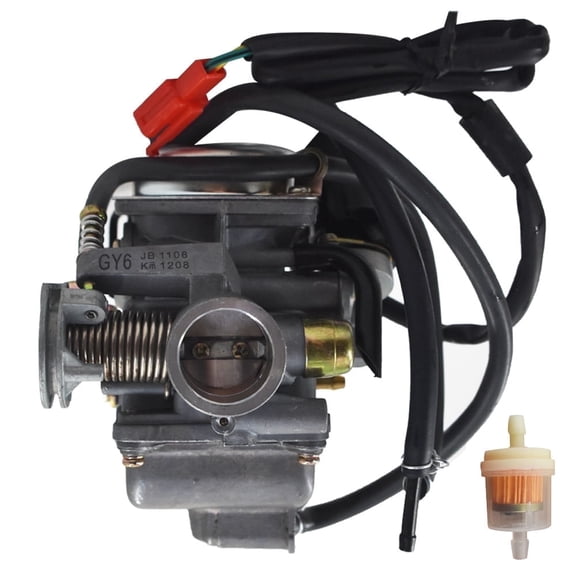 24mm Carburetor with Electric Choke Replacement for GY6 150cc Mopeds Scooters ATVs