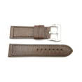 thumbnail image 1 of 24mm Dark Brown Genuine Leather Heavy Padded Sport Watch Strap, 1 of 2
