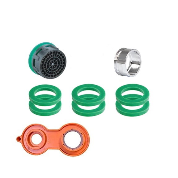 24mm Faucet Aerator Replacement, Water Saver Spout Filter Kitchen Tap Aerators Kit Faucet Adapter For Kitchen Bathroom(6 Pieces) ,Water Saving