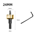 thumbnail image 1 of 24mm HSS Drill Bit Hole Saw Opener Tooth Cutter Carbide Tip for Wood Steel, 1 of 6