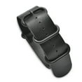 thumbnail image 1 of 24mm Military MoD Leather Watch Strap PVD - Black, 1 of 1