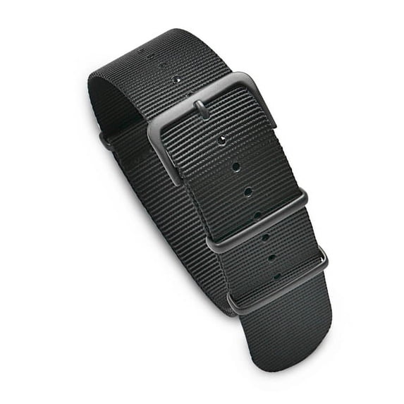 24mm Military MoD Nylon Watch Strap PVD - Black