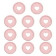 thumbnail image 1 of 24mm Plastic Book Binding Discs, 11 Pack Discbound Expansion Discs Heart Binder Rings for DIY Notebook Planner, Light Pink, 1 of 6