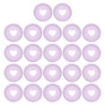 thumbnail image 1 of 24mm Plastic Book Binding Discs, 22 Pack Discbound Expansion Discs Heart Binder Rings for DIY Notebook Planner, Purple, 1 of 6