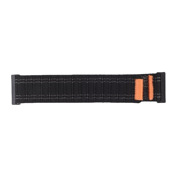 24mm Premium Nylon Braided Sport Watch Band Replacement Wrist Strap Compatible with Outdoor Smartwatch Black (0.94 in / 24 mm Width)