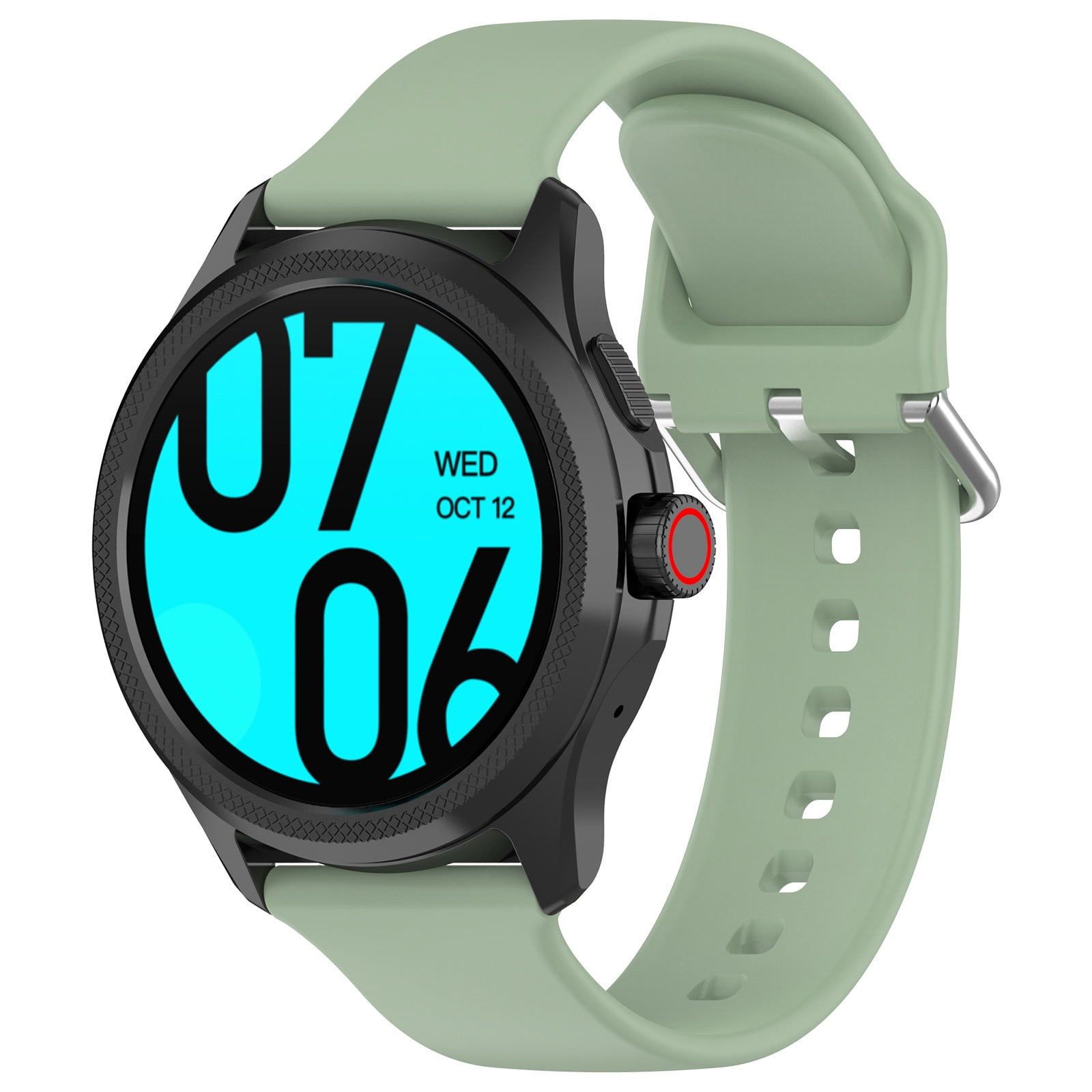 【24mm】 Sporty Breathable Silicone Watch Band Sweatproof Water Proofing