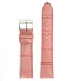 thumbnail image 1 of 24mm Watch Band Pink Genuine Leather Crocodile Grain, 1 of 2