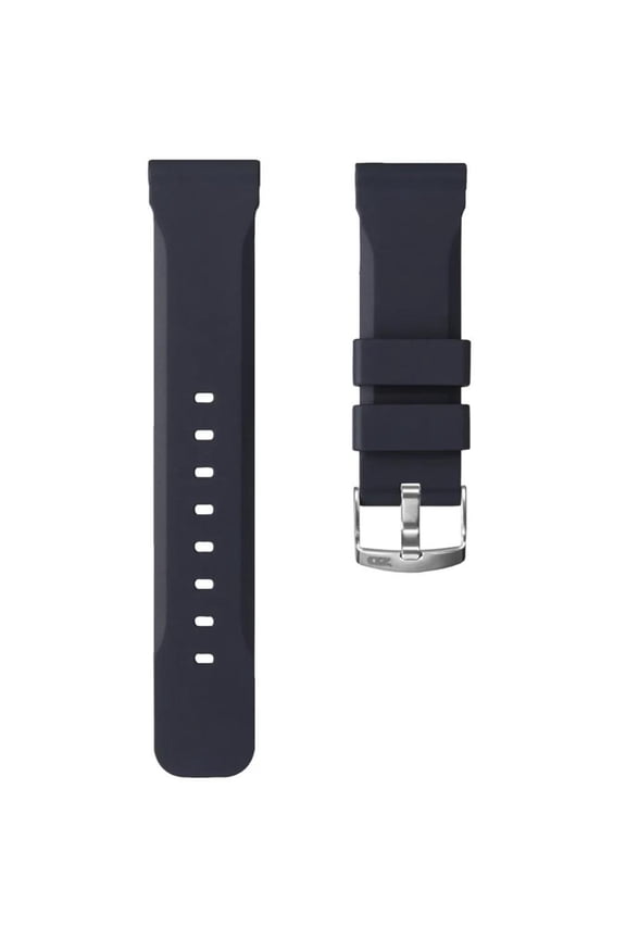 24mm ZULUDIVER Grey Italian Silicone Diver's Watch Strap