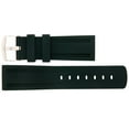 thumbnail image 1 of 24mm black Genuine Silicone Sports Watch Stap, 1 of 1