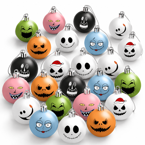 24nightmaremas Ornaments Balls For Tree 2.36in