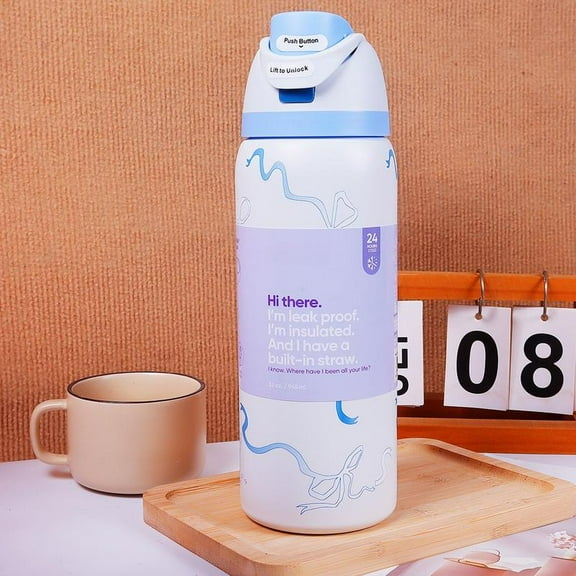 24oz/32oz Limited Edition Bottles Insulated Stainless Steel Water Bottle For Travel, Work, School, and Sports, BPA-Free