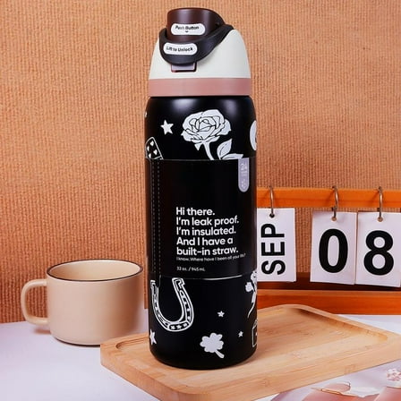 24oz/32oz Limited Edition Bottles Insulated Stainless Steel Water Bottle  For Travel, Work, School, and Sports, BPA-Free