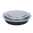 thumbnail image 1 of 24oz Black Meal Prep/ Bento Box Disposable Round Container with Clear Lid: 3CT, 1 of 3