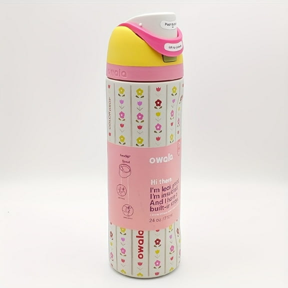 24oz Double-Stop Straw Insulated Mug | BPA-free, scratch-resistant and durable, long-lasting hot and cold insulation, portable and easy to use, suitable for travel/school/sports/driving, a great gift