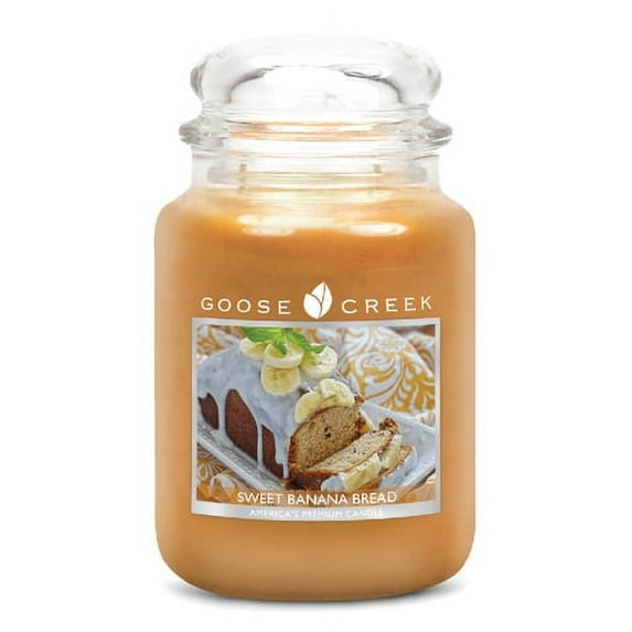 24oz Sweet Banana Bread Scented Candle with Caramel and Cinnamon