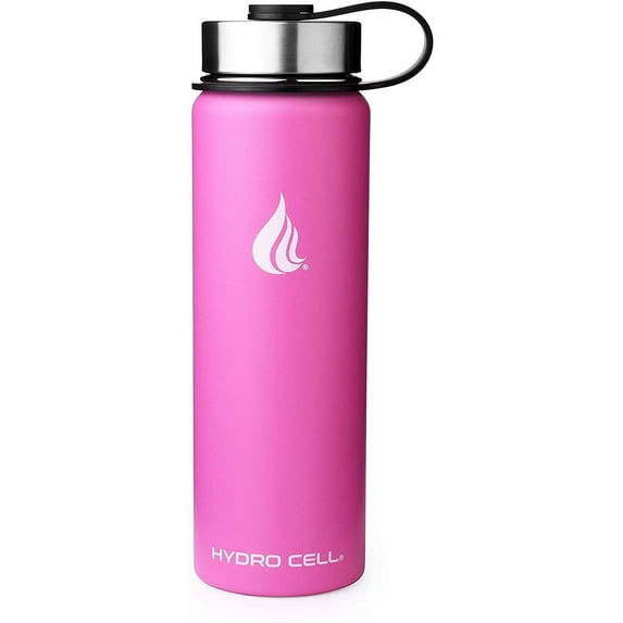 24oz (Fluid Ounces) Wide Mouth Hydro Cell Stainless Steel Water Bottle Fuchsia