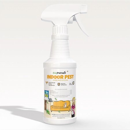 24oz Indoor Pest Control for Ant, Fly, Flea,Tick, Roach, Spider, Moth, Carpet Beetle and More, Plant Based Insect Killer for Home & Kitchen Use, Natural Solution, Pets & Family Safe