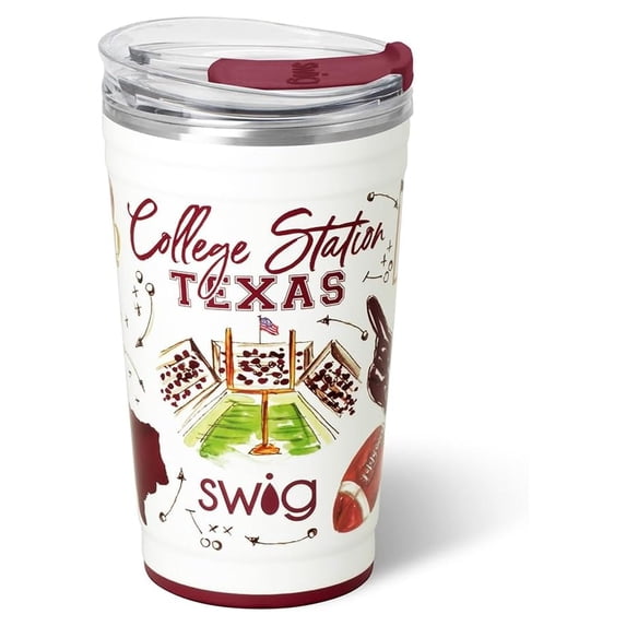Store Cup Inverted 24oz Insulated Party Cup with EZ Slider Lid, Copper Plated Stainless ...