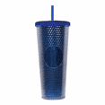 thumbnail image 1 of 24oz Large Capacity Creative Durian Texture Straw Cup, Food-Grade PP Material, BPA Free, Fashionable, Multicolor Options, 1 of 1