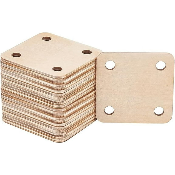 24pc 24 Pcs Square Weaving Card 1.9x1.9inch 4 Holes Loom Cards Handmade Weaving Tools for Loom Weaving Supplies Tablet Weaving Loom Weaving Supplies