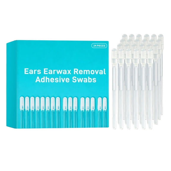 24pc Ear Cleaning Stick Gentle Daily Ear Care Soft Material Non Irritating Convenient Use