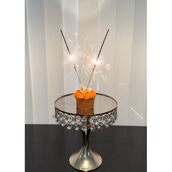 24pc Pack Dessert Sparklers cake sparklers Cupcake sparklers 10 inches burns approx. 35 second - 4 packs/24 Sparklers