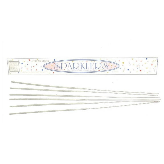 24pc Pack VIP Wedding Sparklers cake sparklers 10 inches burns approx. 35 second - 4 packs/24 Sparklers