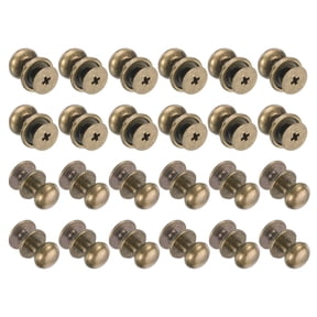 24pcs 0.34'' x 0.38'' Mini Round Knobs, Small Drawer Pulls, Cabinet Knobs Handles Pulls, Bronze