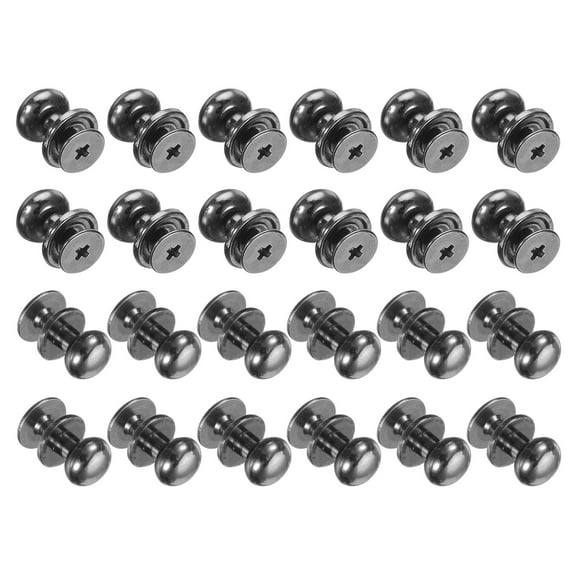 24pcs 0.34'' x 0.38'' Mini Round Knobs, Small Drawer Pulls, Cabinet Knobs Handles Pulls, Gray