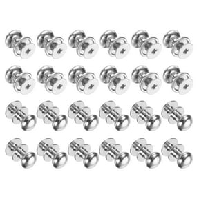 24pcs 0.34'' x 0.38'' Mini Round Knobs, Small Drawer Pulls, Cabinet Knobs Handles Pulls, Silver